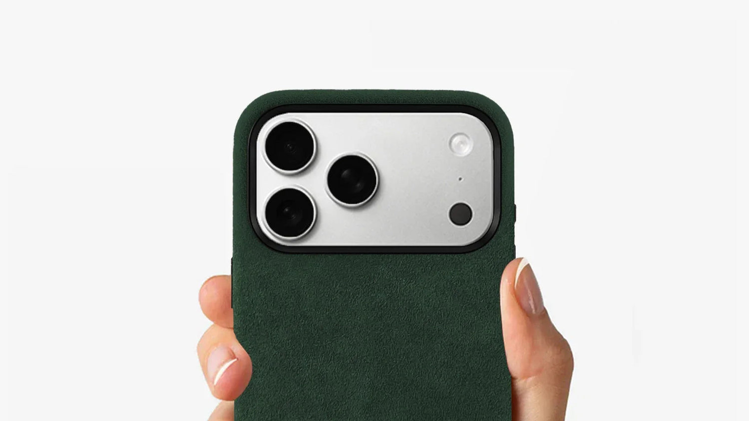 Alcantara iPhone 17 Pro Max Case in British Racing Green by Luriax | Lifestyle