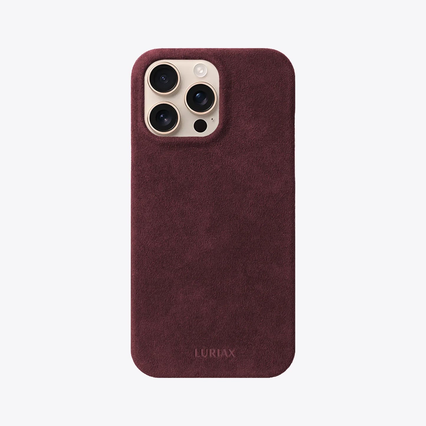 The Sport iPhone 16 Pro Max Case in Burgundy on Desert Titanium by Luriax