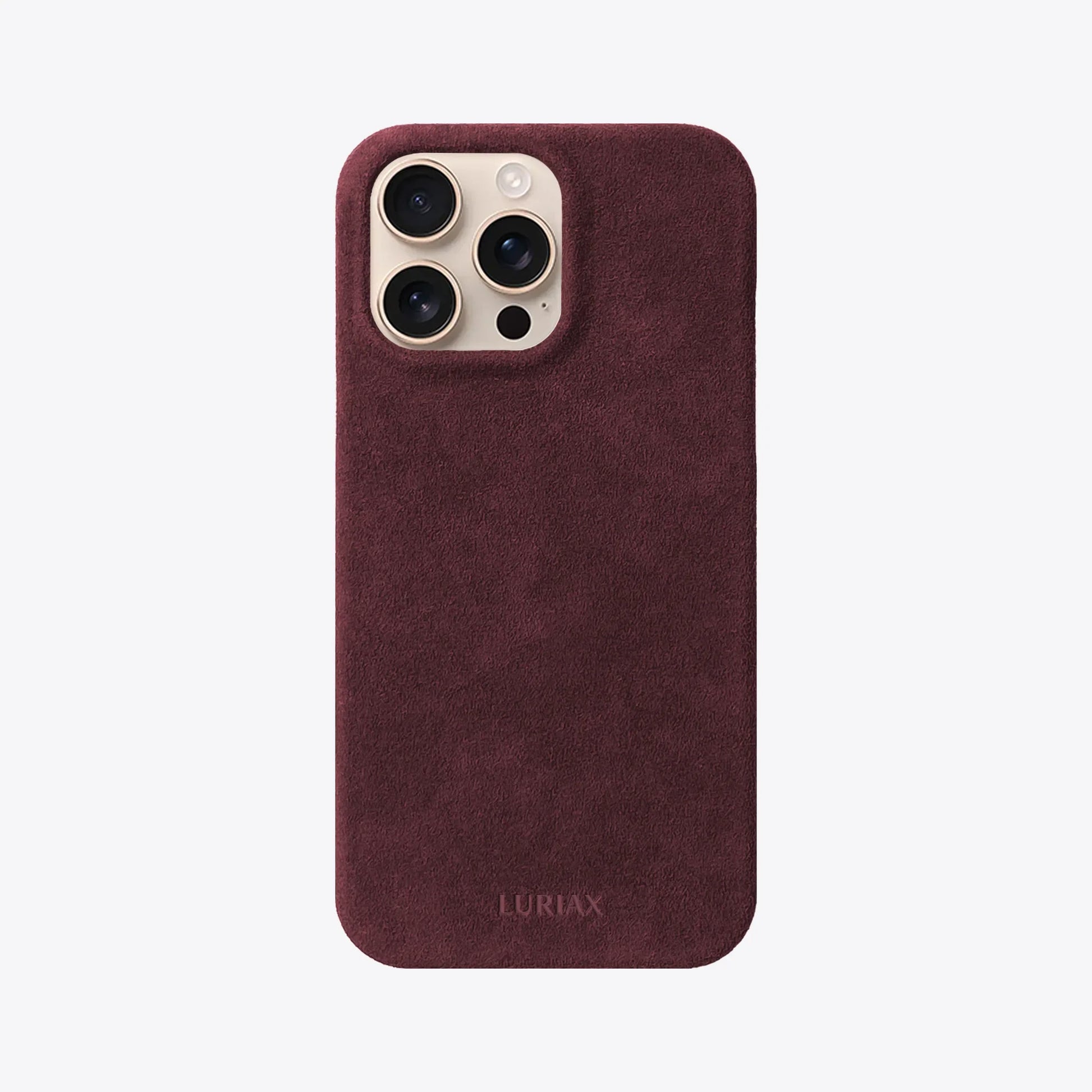 The Sport iPhone 16 Pro Max Case in Burgundy on Desert Titanium by Luriax