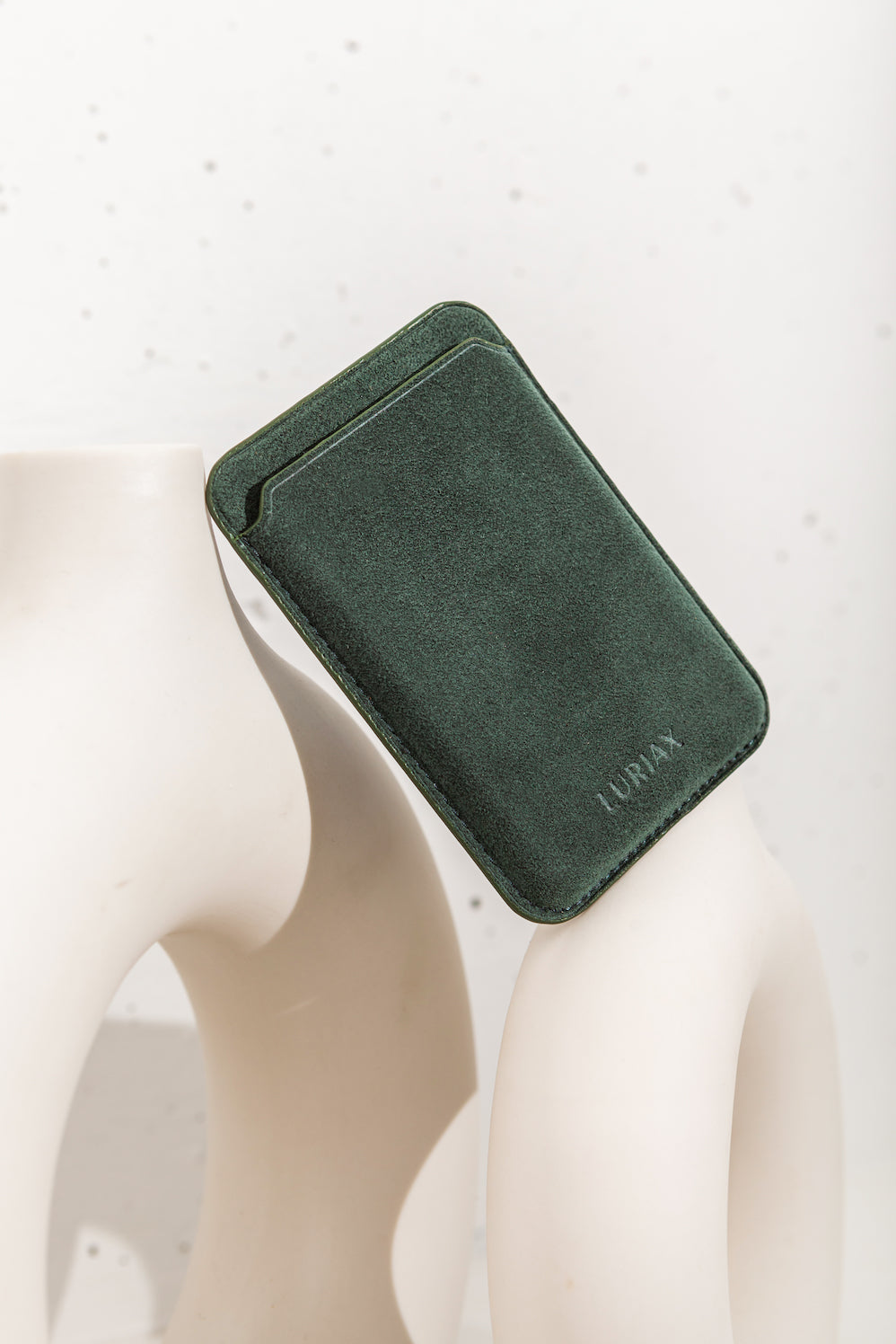 The Sticky Cardholder - Alcantara Suede Luriax Wallet