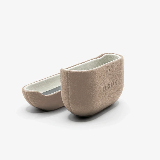 The AirPods 4 Case in Malibu Beige, Alcantara® — lifestyle | Luriax