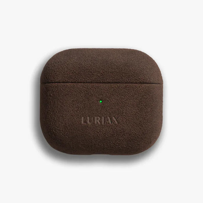 The AirPods 4 Case in Mocha, Alcantara® — product view | Luriax