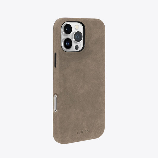 Alcantara Suede iPhone Case and Accessories - The Classic iPhone Case - Malibu Beige - Luriax