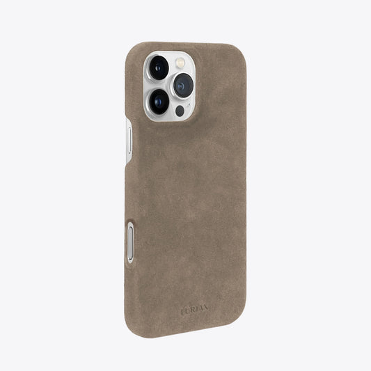 Alcantara Suede iPhone Case and Accessories - The Sport iPhone Case - Malibu Beige - Luriax