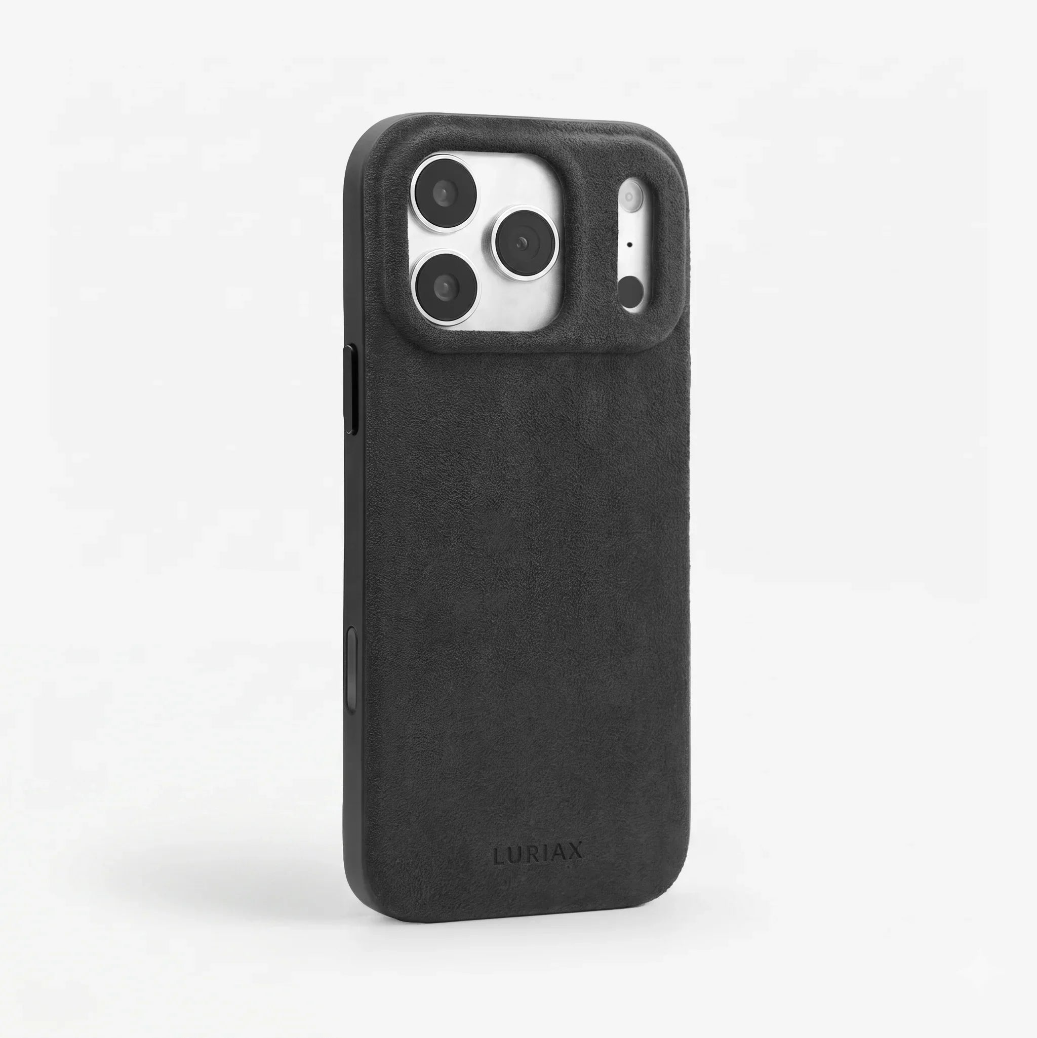 Luriax Alcantara Black Caviar iPhone 17 Pro Max Case — The Sport