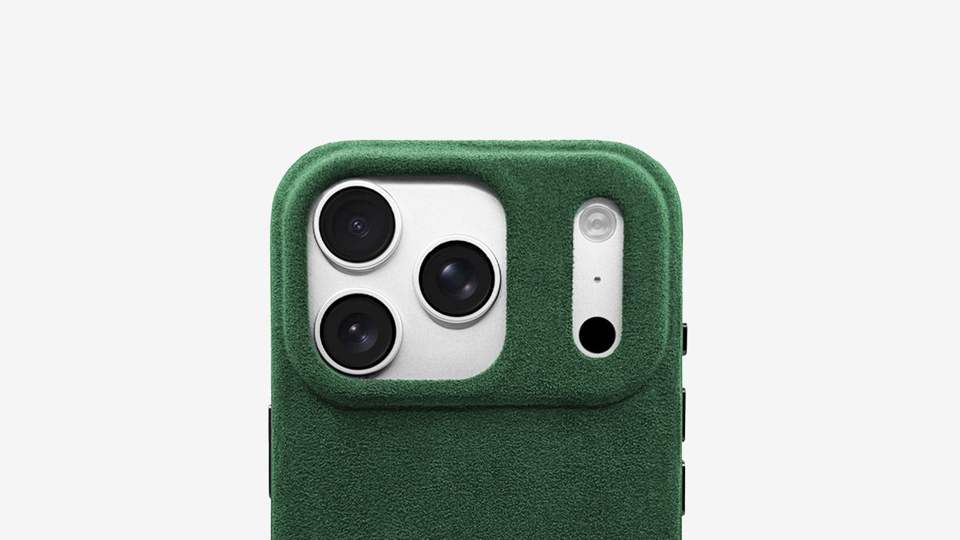 Alcantara iPhone 17 Pro Max Case British Racing Green | Luriax