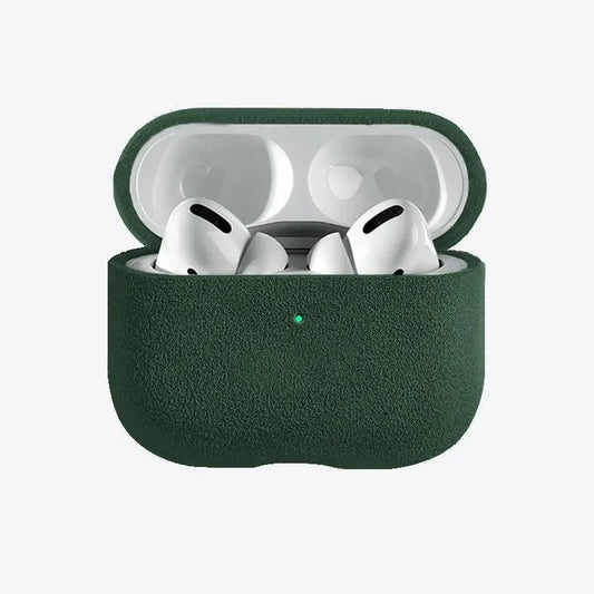 Alcantara Suede iPhone Case and Accessories - The AirPods Pro Case - British Racing Green - Luriax