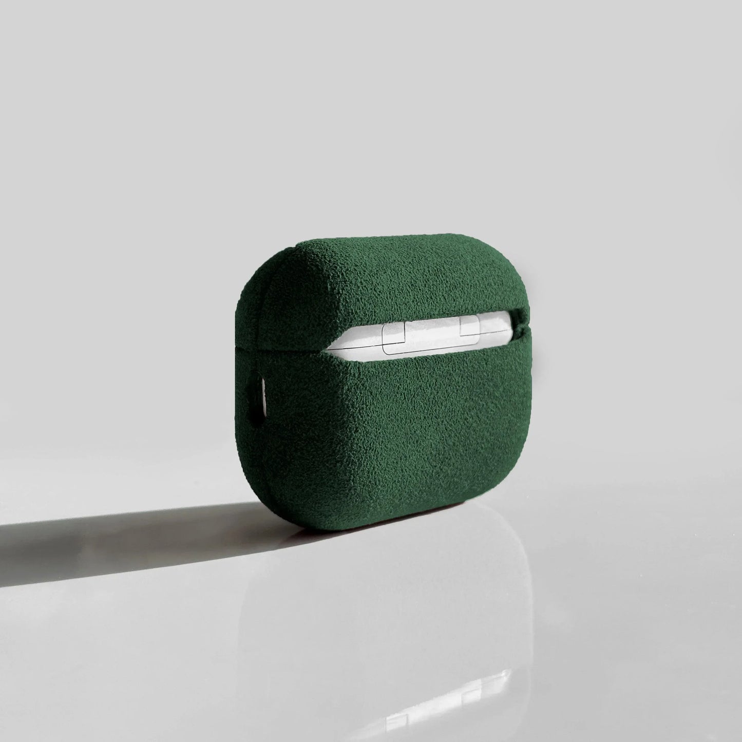 The AirPods Pro Case in British Racing Green, Alcantara® — product view | Luriax