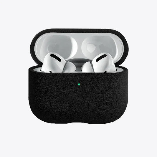 Alcantara Suede iPhone Case and Accessories - The AirPods Pro Case - Pure Black - Luriax