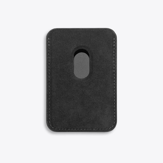 Luriax Alcantara Wallet for 2 in Charcoal Black