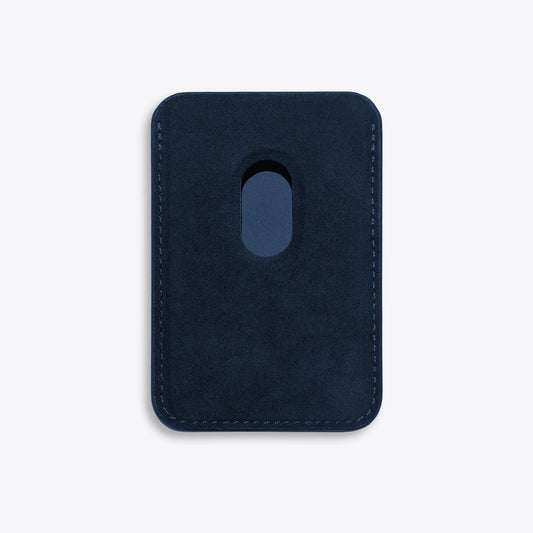 Luriax Alcantara Wallet in Dark Blue