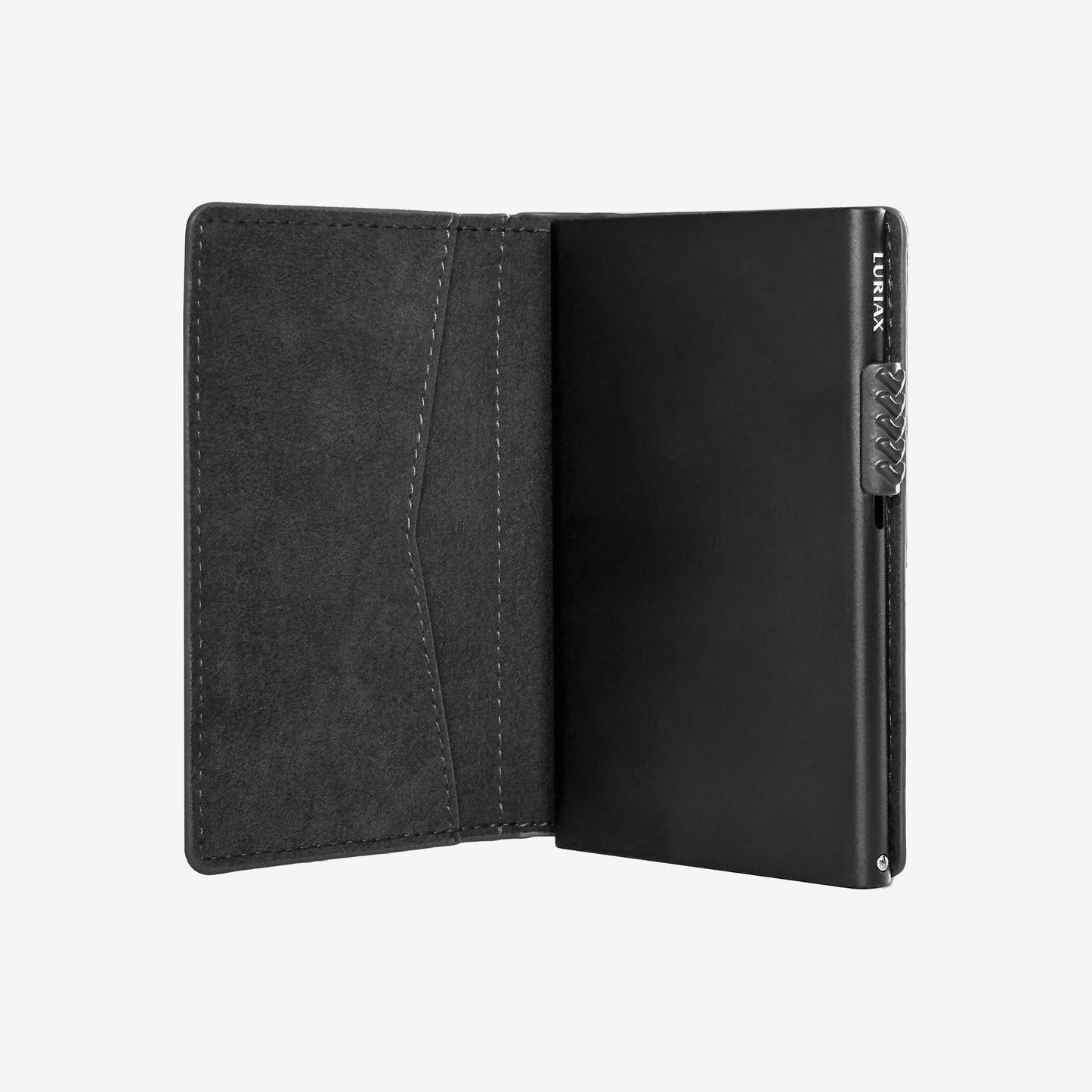 The Bifold Cardholder - Black Caviar - Luriax