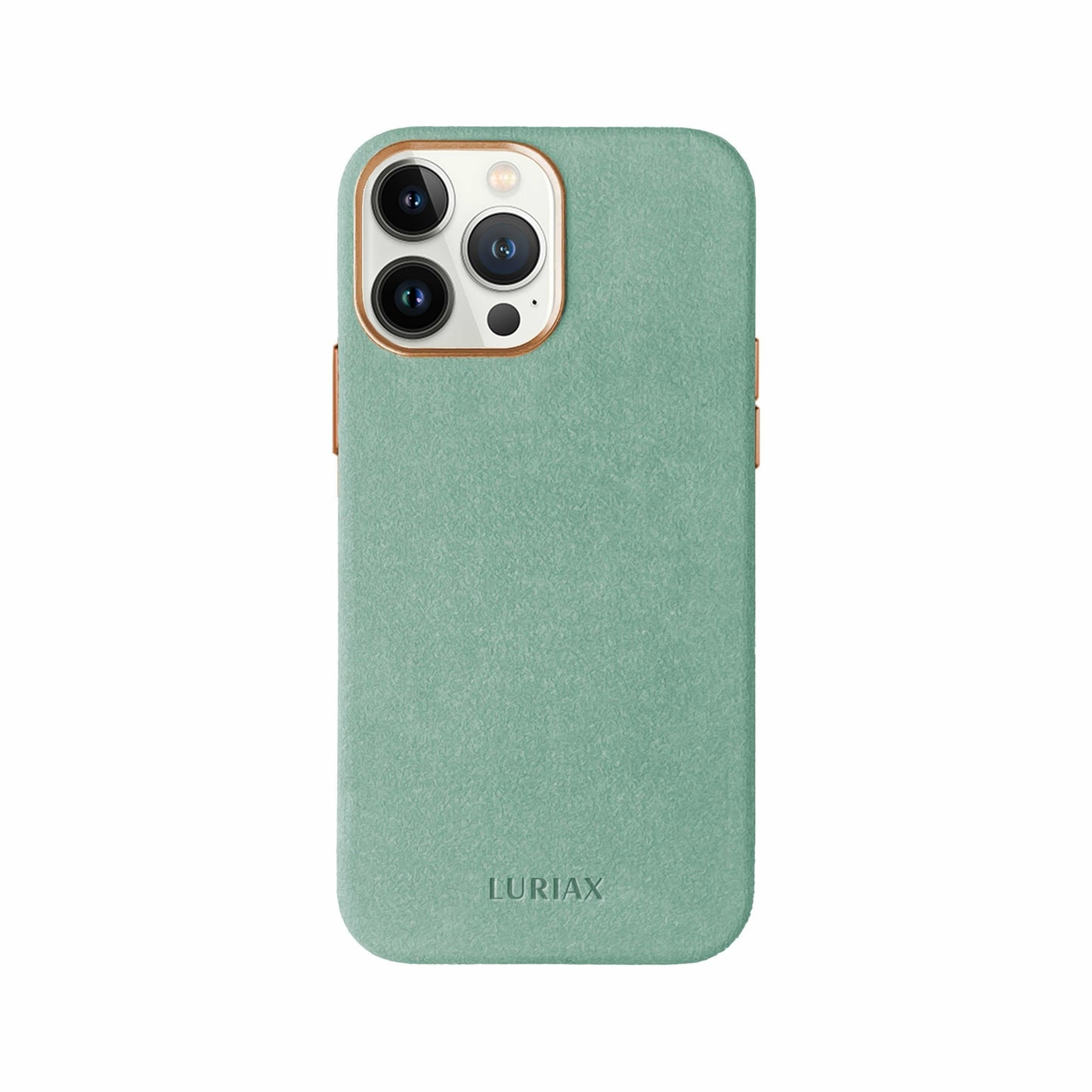 iPhone 13 Series Alcantara® Case - Mint - Luriax Alcantara Suede Leather Fabric