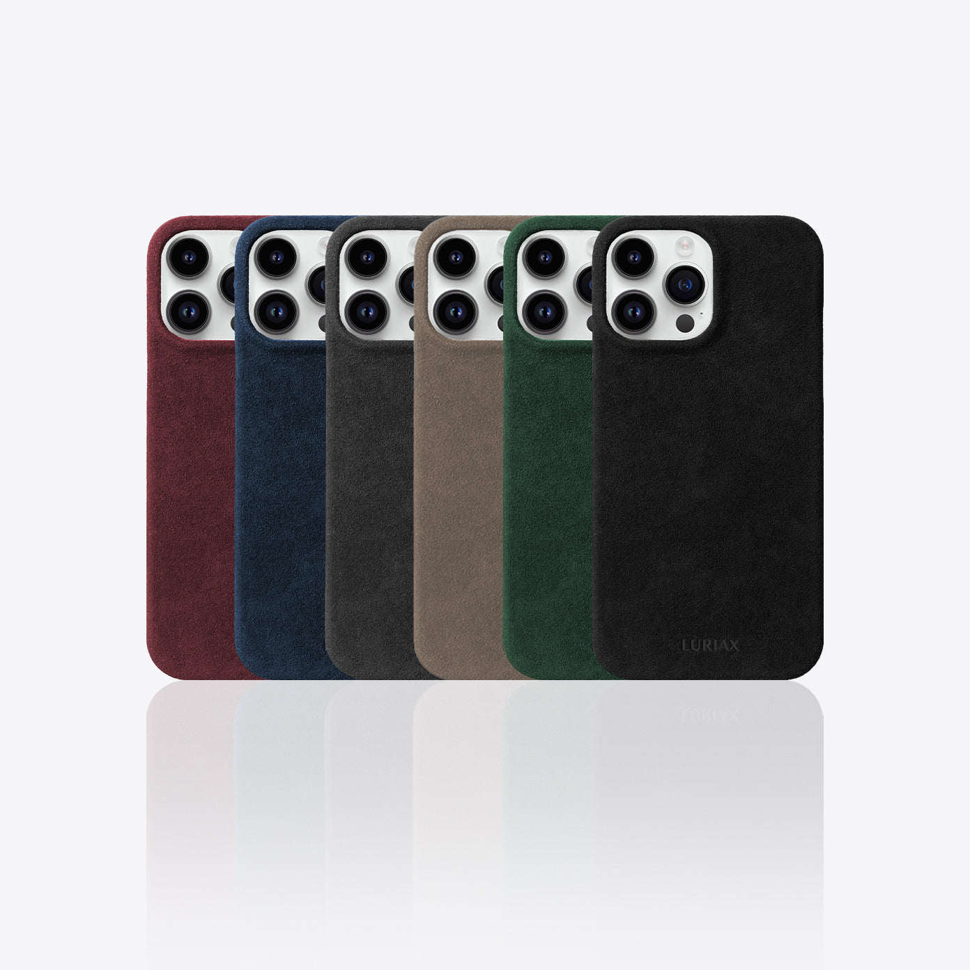 The iPhone 15 - Luriax Alcantara Suede Leather Fabric
