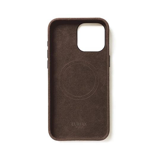Alcantara Suede iPhone Case and Accessories - The Classic iPhone Case - Brown - Luriax