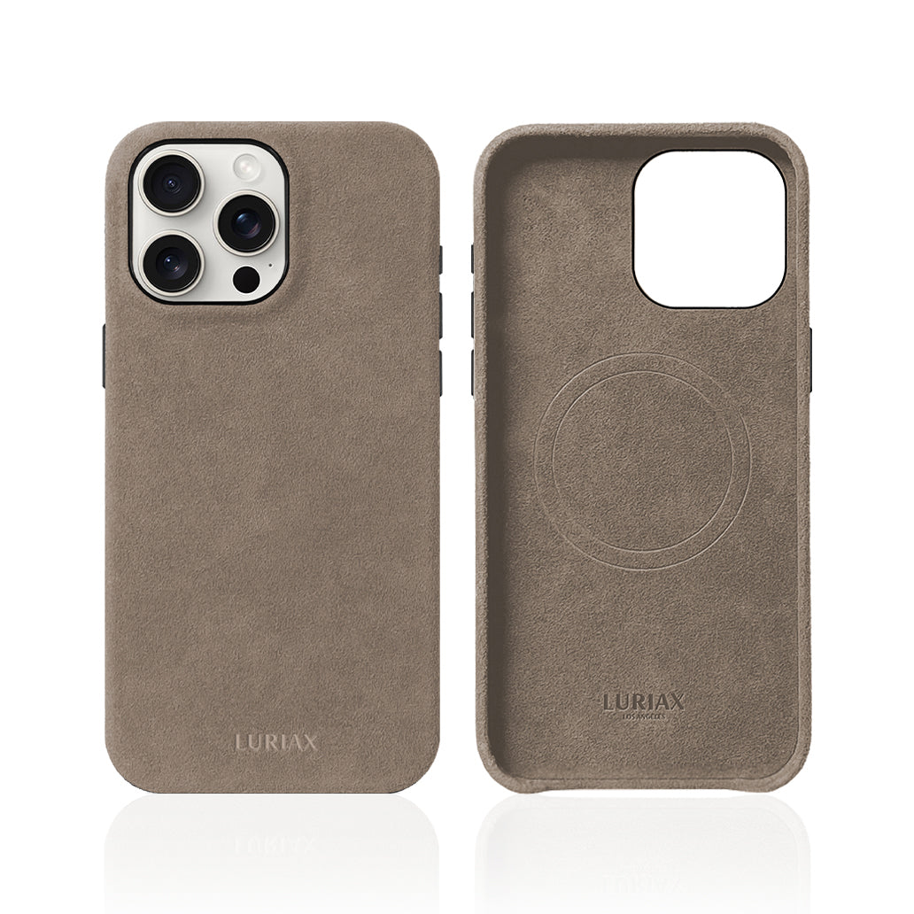 Alcantara Suede Leather iPhone Case and Accessories Collection - The Classic Case - Luriax