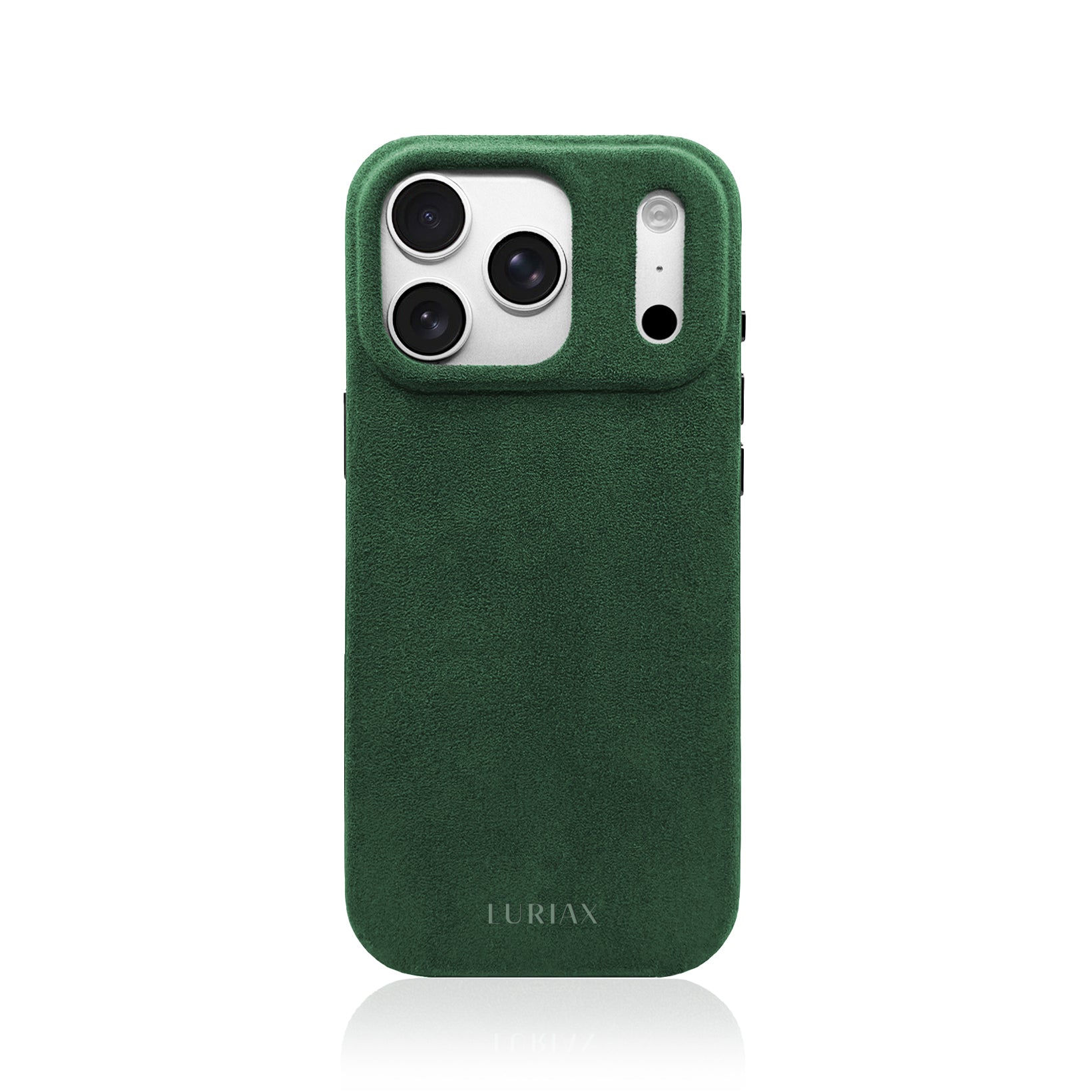 Luriax Alcantara Racing Green iPhone 17 Pro Max Case — The Modern