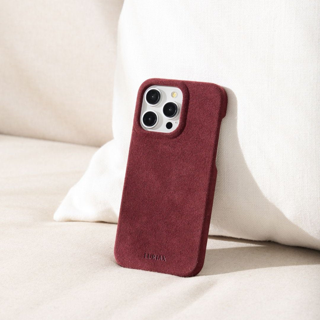 The Sport iPhone 16 Pro Max Case in Burgundy by Luriax Lifestyle Picture