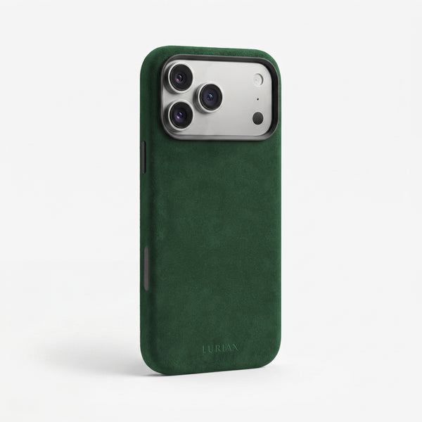 Luriax Alcantara British Racing Green iPhone 17 Pro Max Case — The