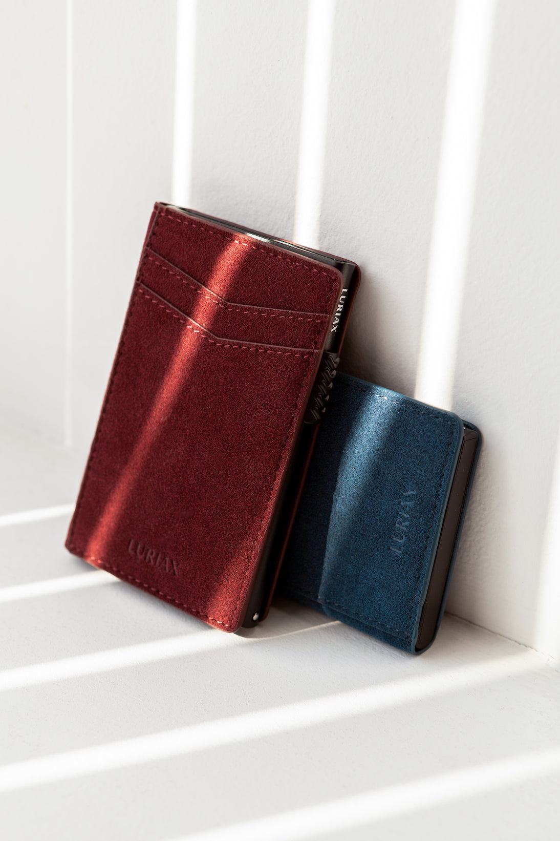 The Bifold Cardholder - Alcantara Suede Luriax Wallet