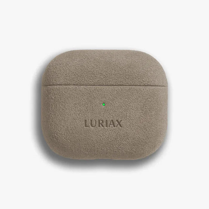 The AirPods 4 Case in Malibu Beige, Alcantara® — product view | Luriax