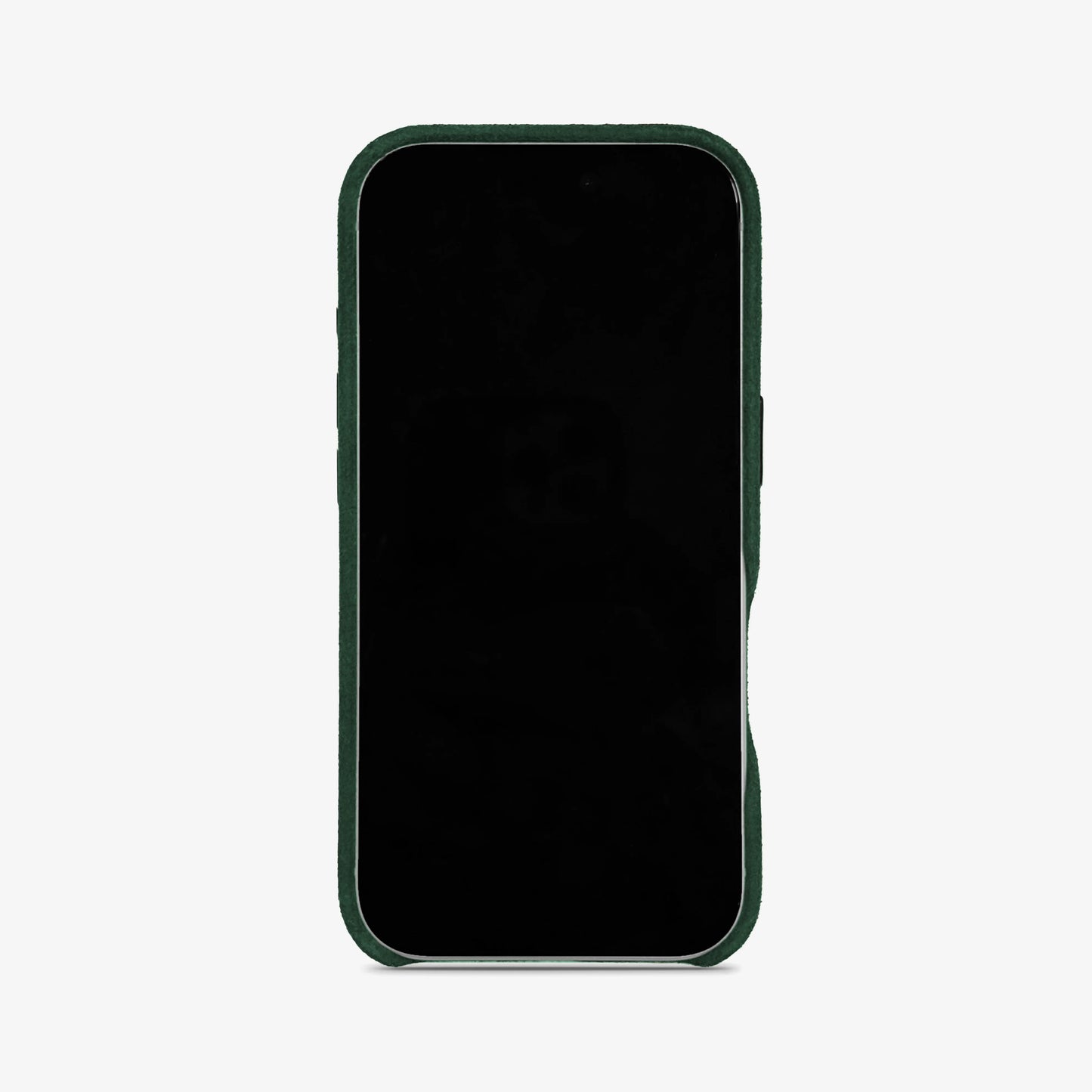 Luriax Signature Alcantara Suede iPhone 17 Pro Max Case in British Racing Green - Front