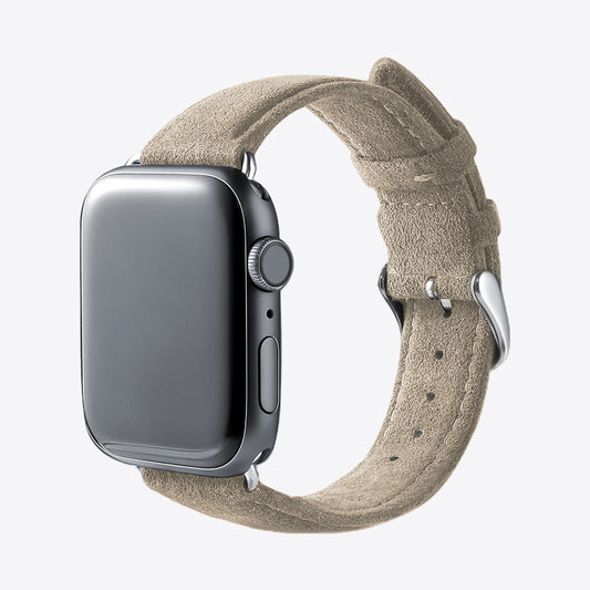 Luriax Classic Alcantara Apple Watch Band in Malibu Beige - Main