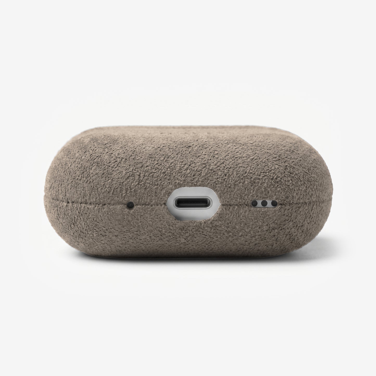 The AirPods Pro Case in Malibu Beige, Alcantara® — bottom view | Luriax