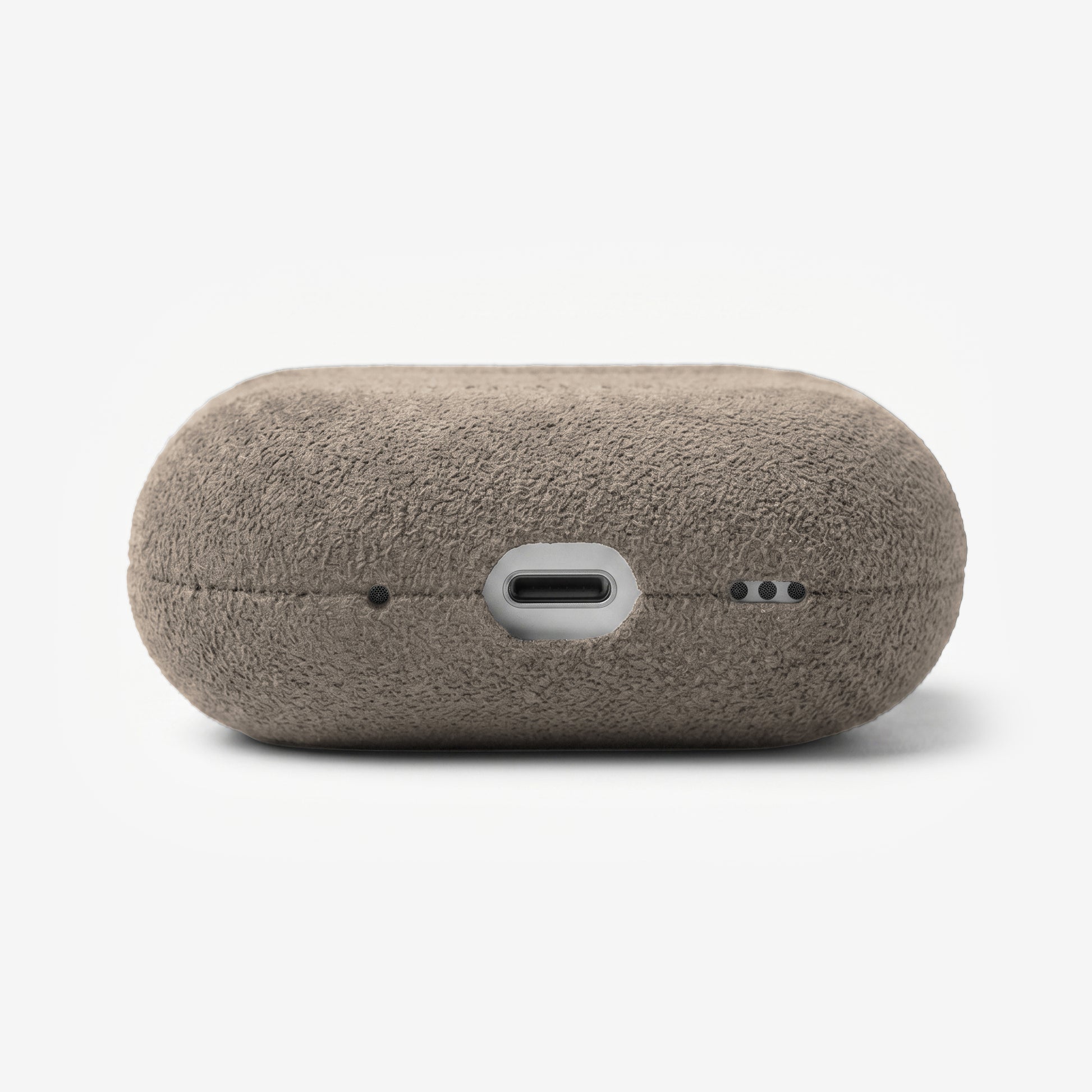 The AirPods Pro Case in Malibu Beige, Alcantara® — bottom view | Luriax