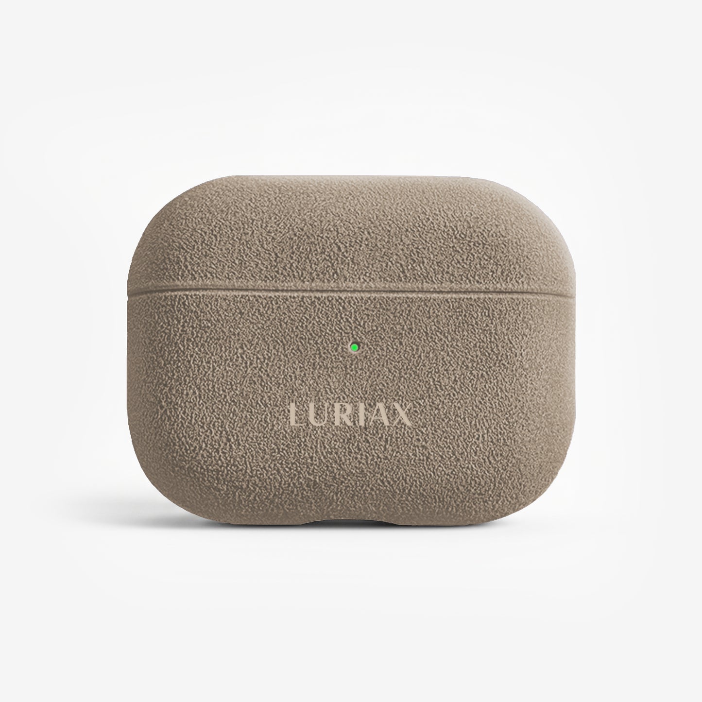 The AirPods Pro Case in Malibu Beige, Alcantara® — product view | Luriax
