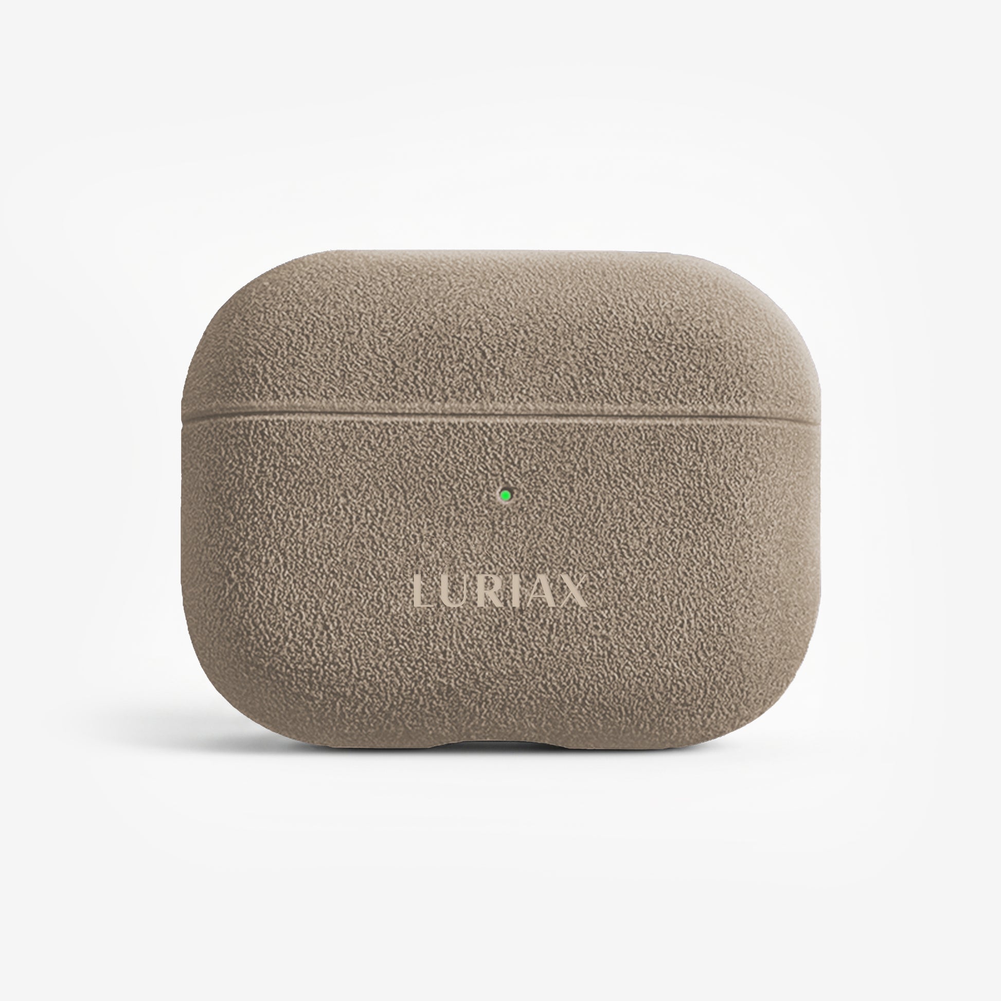 The AirPods Pro Case in Malibu Beige, Alcantara® — product view | Luriax