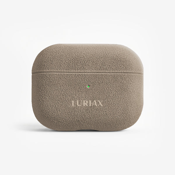 The AirPods Pro Case in Malibu Beige, Alcantara® — product view | Luriax