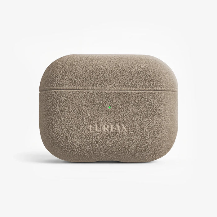 The AirPods Pro Case in Malibu Beige, Alcantara® — product view | Luriax