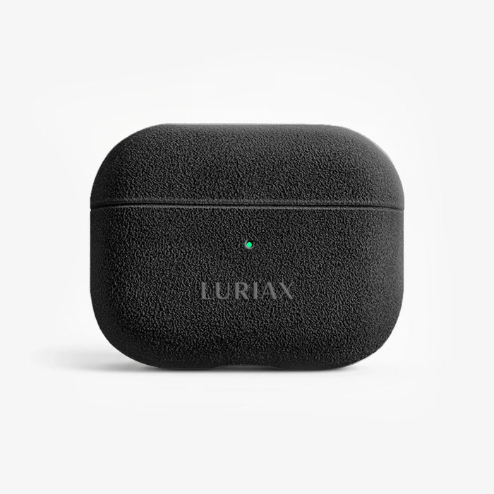 The AirPods Pro Case in Black Caviar, Alcantara® — product view | Luriax