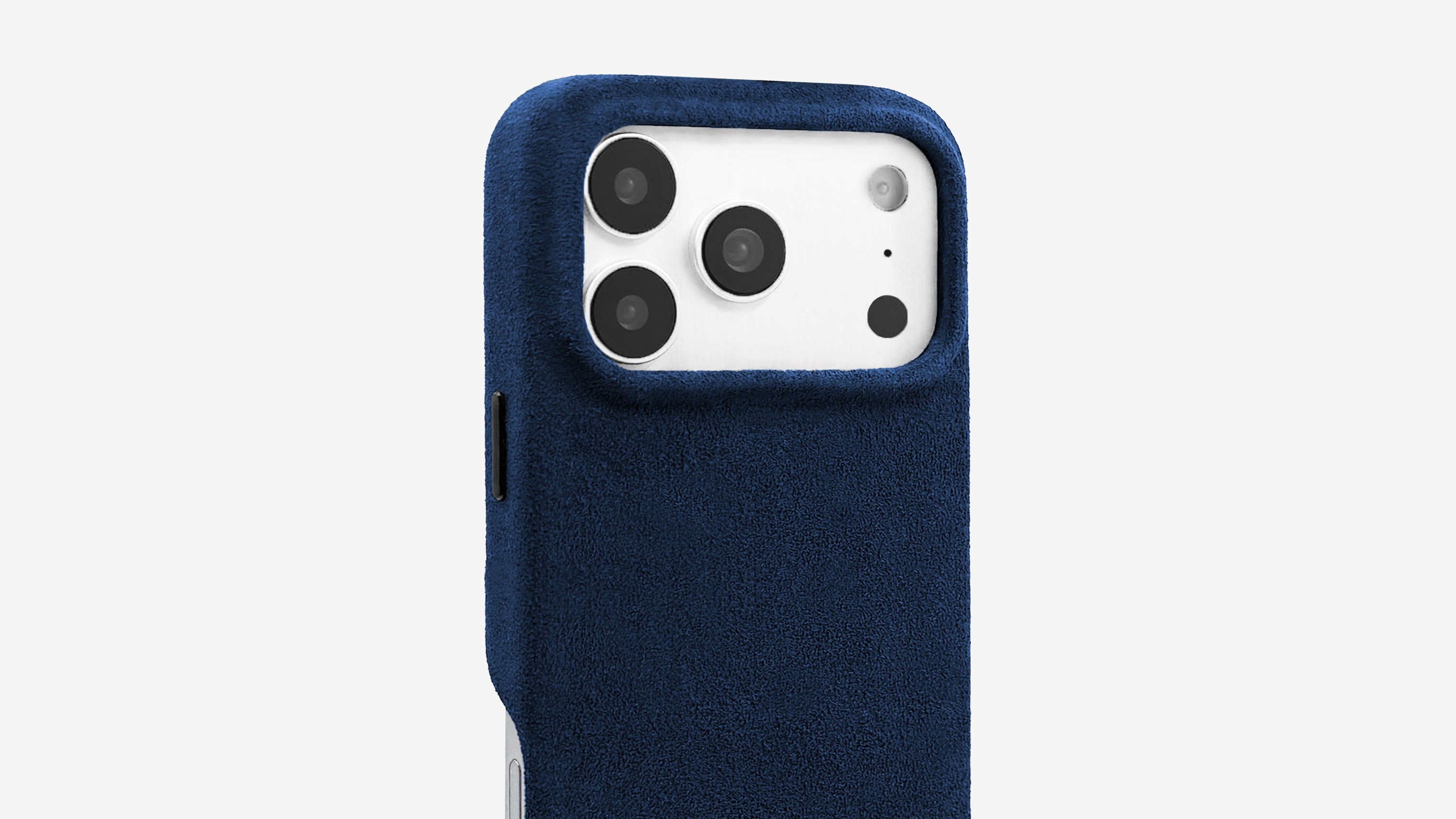 Luriax Signature Alcantara iPhone 17 Pro Max Case in Midnight Blue