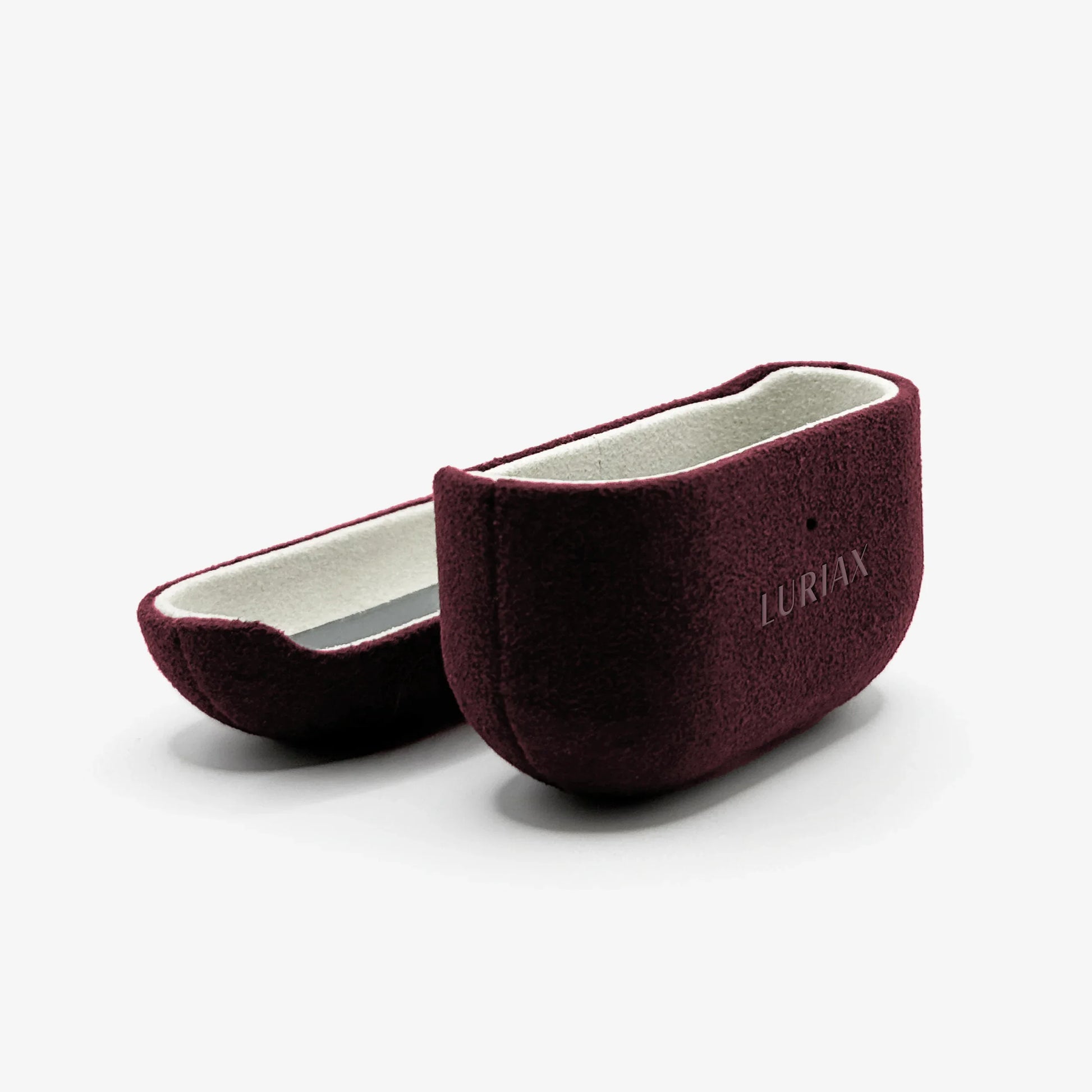 Luriax Alcantara AirPods Pro 3 Case Bordeaux & White