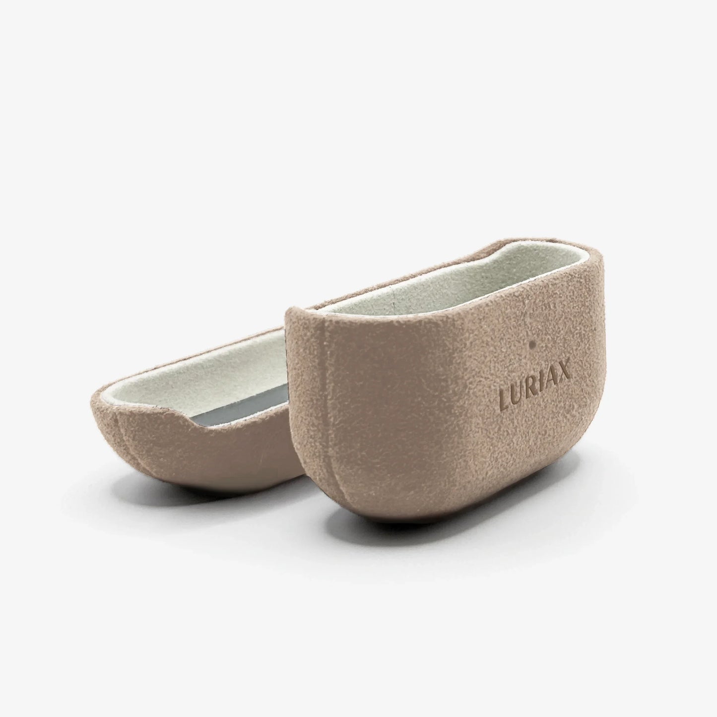 Luriax Alcantara AirPods Pro 3 Case Beige & White