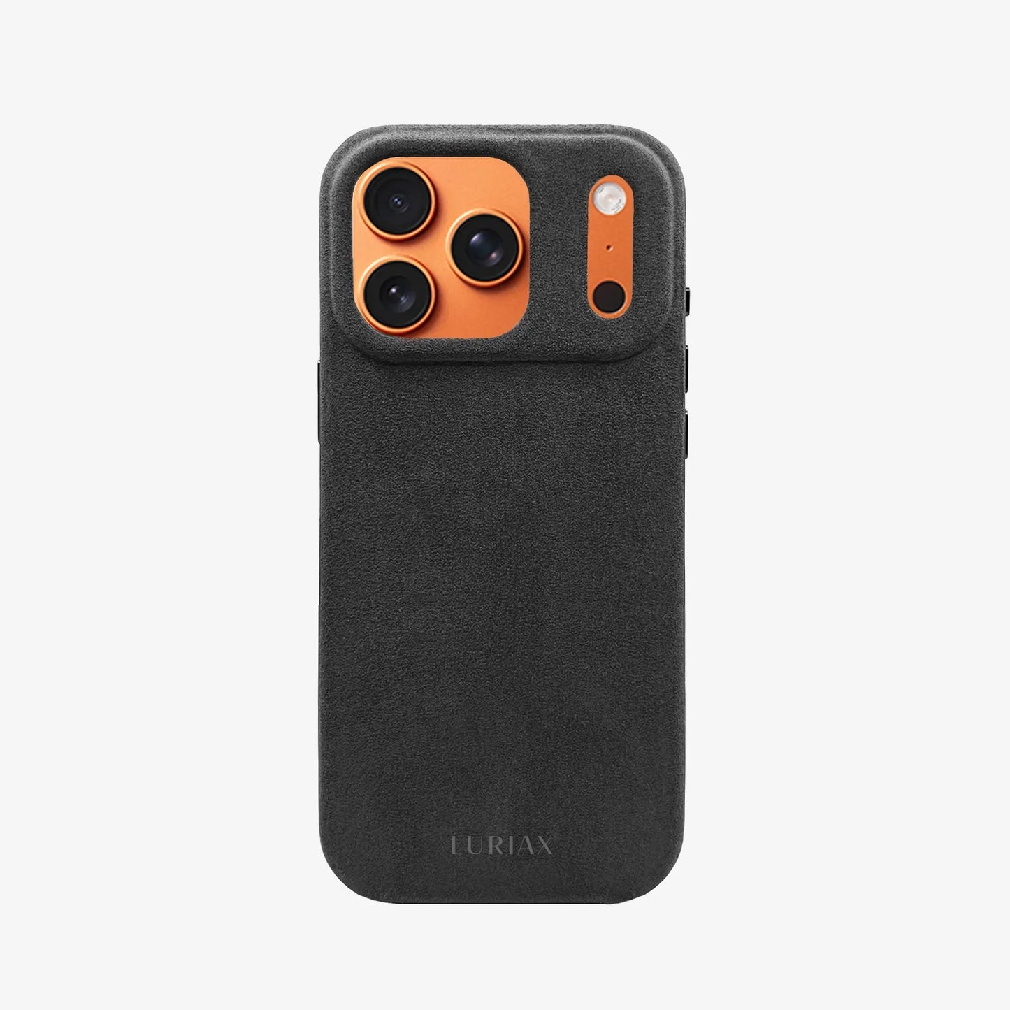 The Alcantara Case iPhone 17 Pro Max | Black on Cosmic Orange