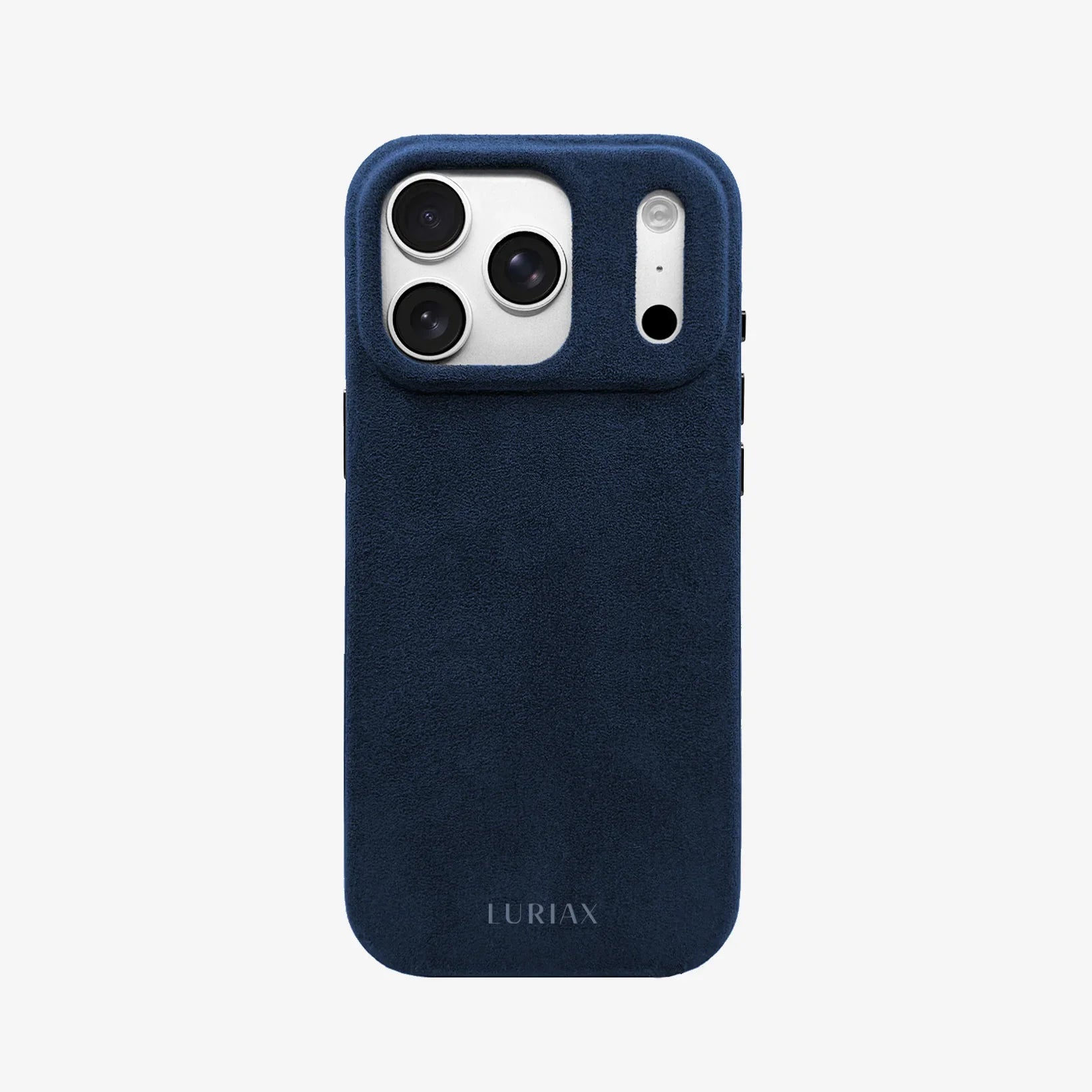 Luriax Alcantara Suede Case iPhone 17 Pro Max | Midnight Blue - Front