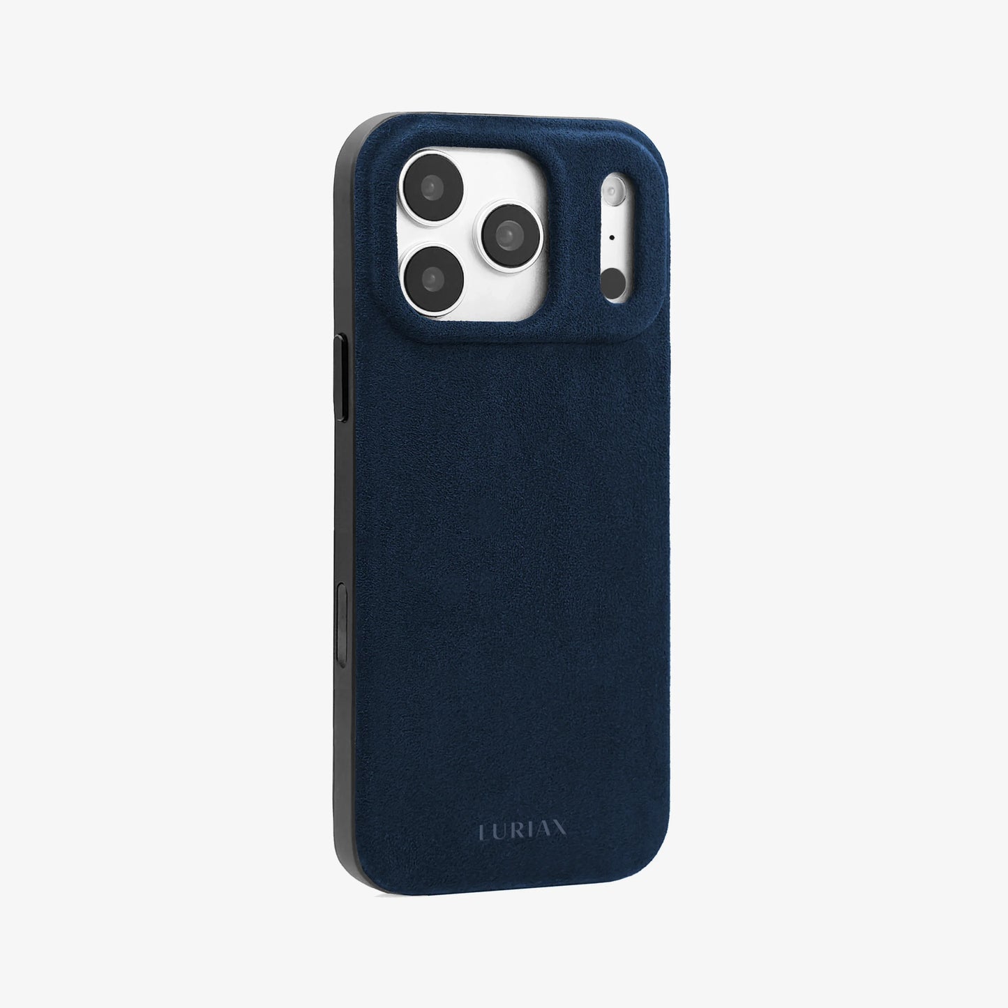 Luriax Alcantara Suede Case iPhone 17 Pro Max | Midnight Blue - Side