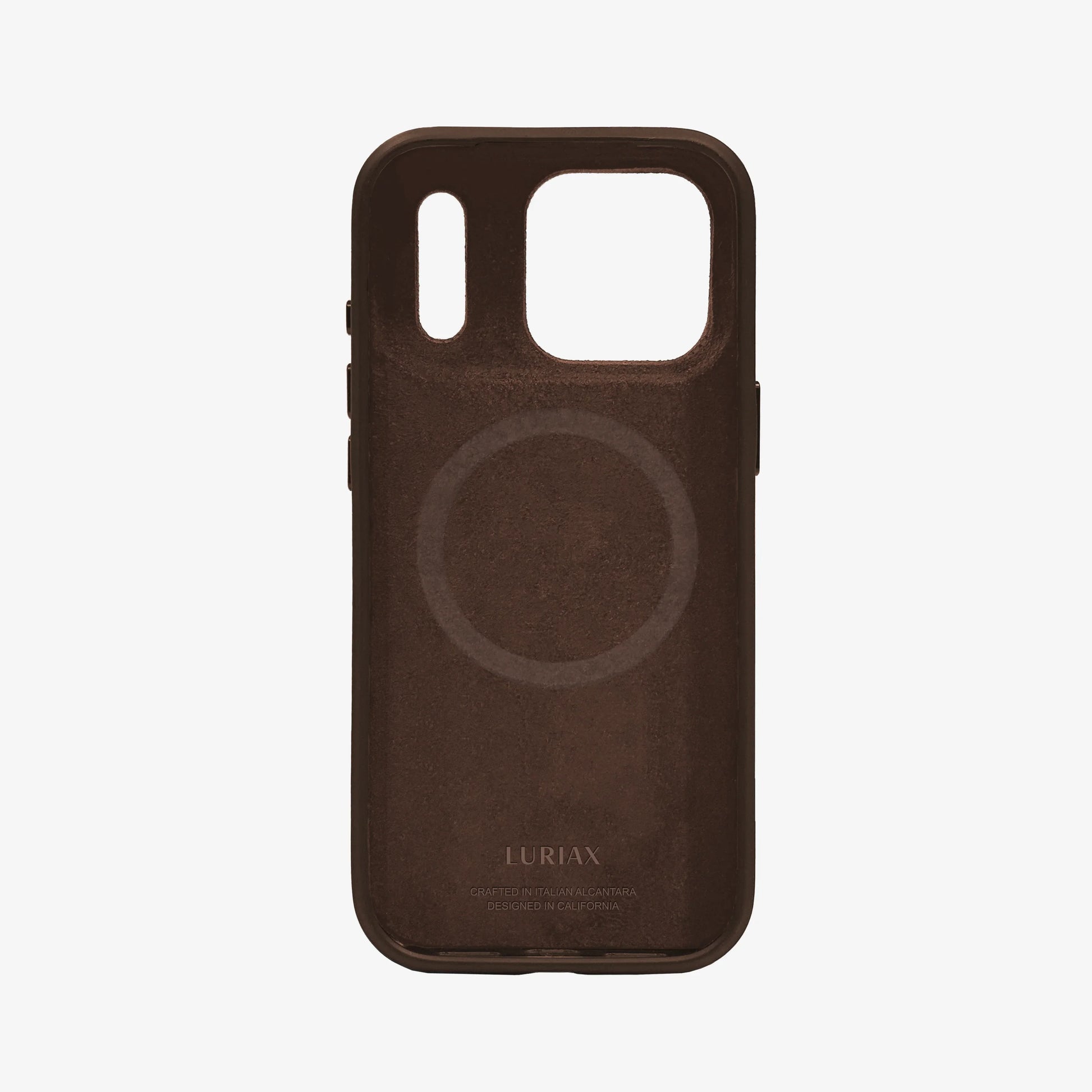 Luriax Alcantara Suede Case iPhone 17 Pro Max | Mocha- inside