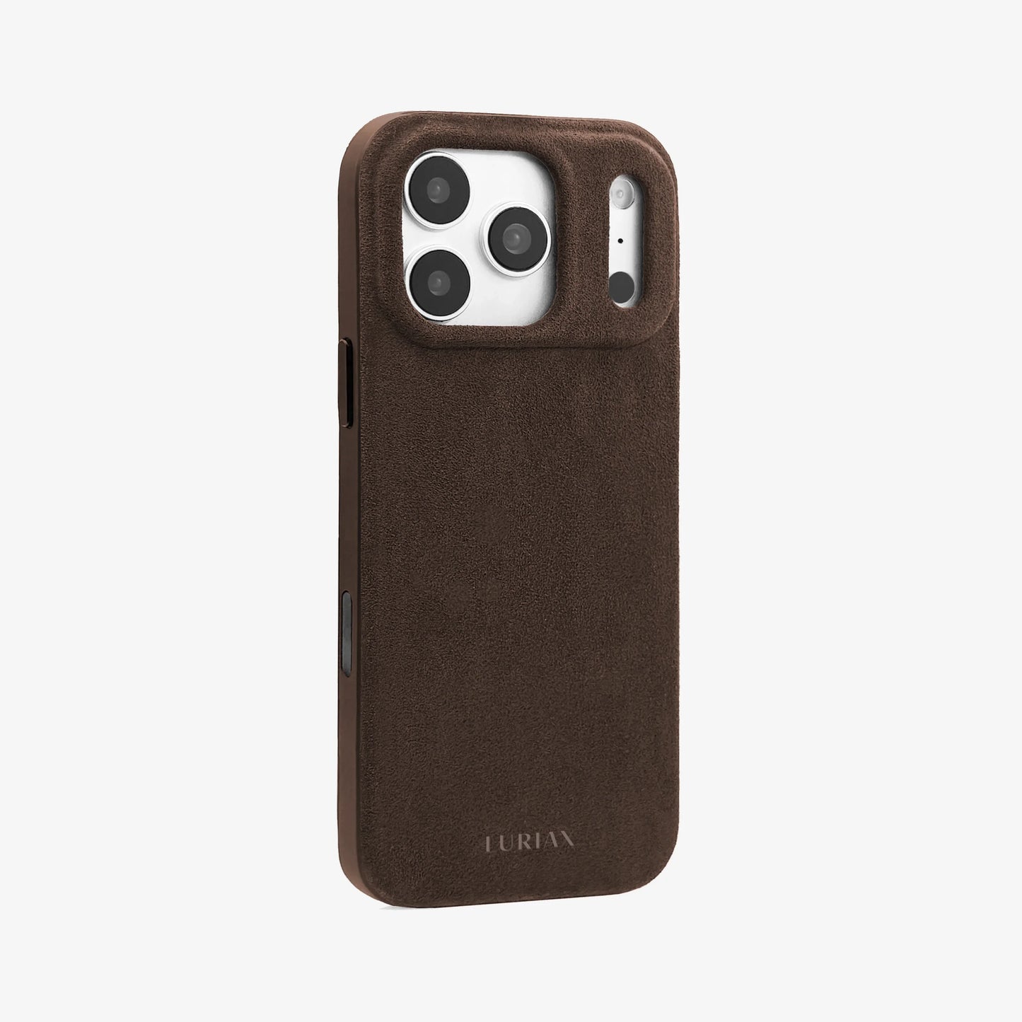Luriax Alcantara Suede Case iPhone 17 Pro Max | Mocha- Side