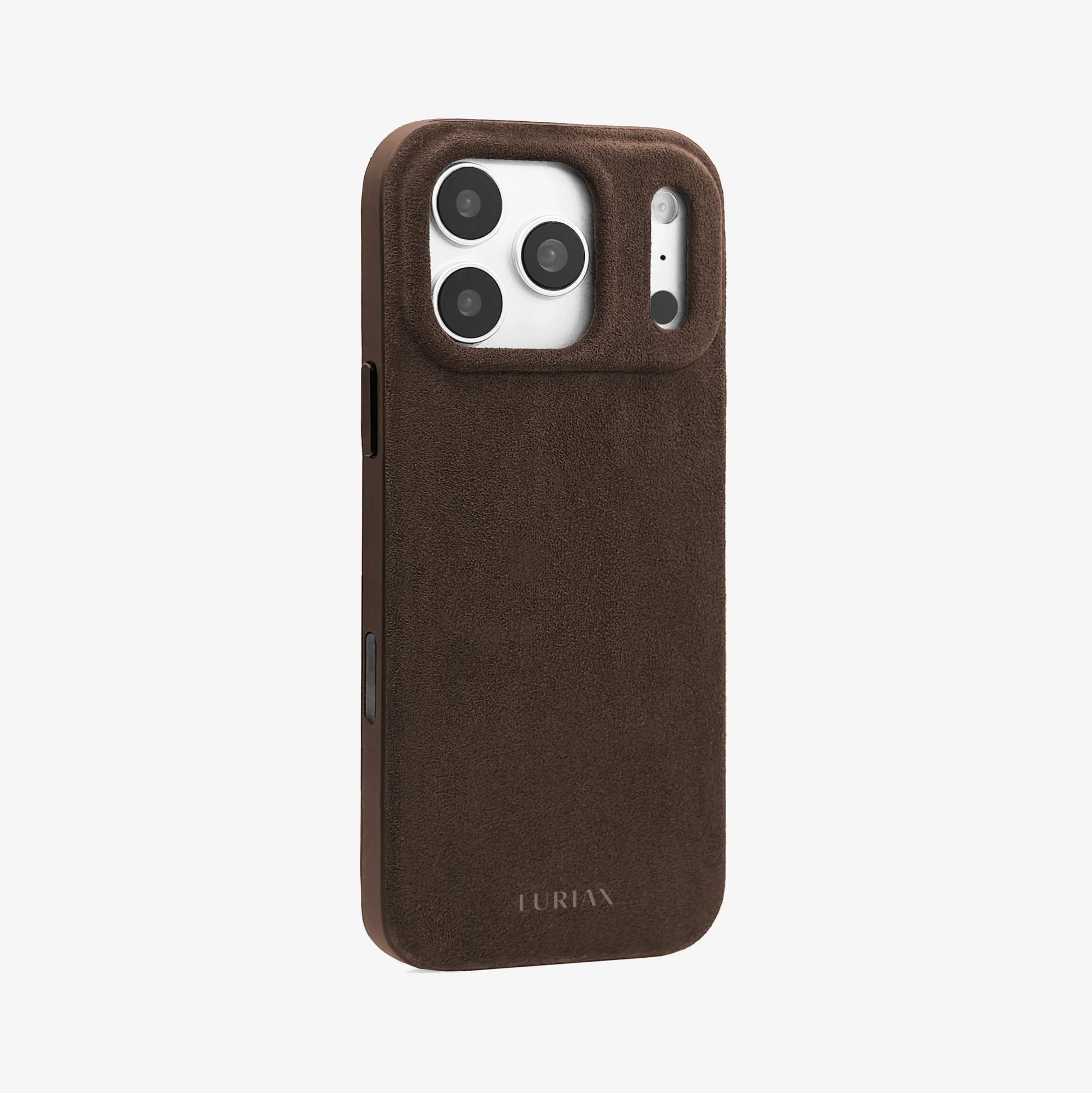 Luriax Alcantara Suede Case iPhone 17 Pro Max | Mocha- Side