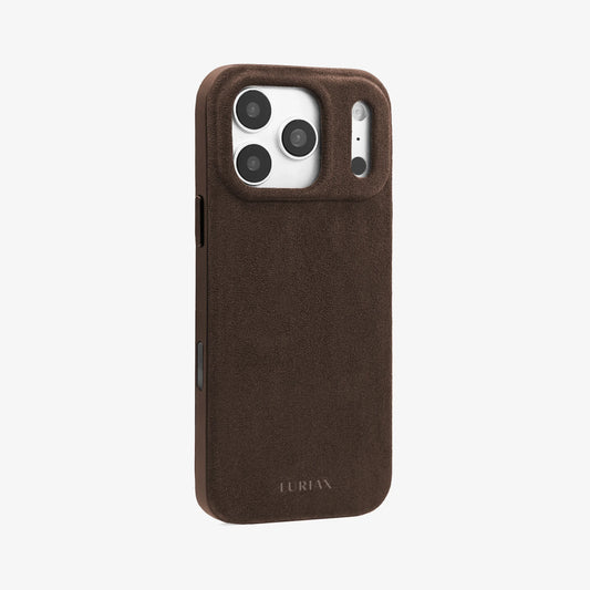 Luriax Alcantara Suede Case iPhone 17 Pro Max | Mocha- Side