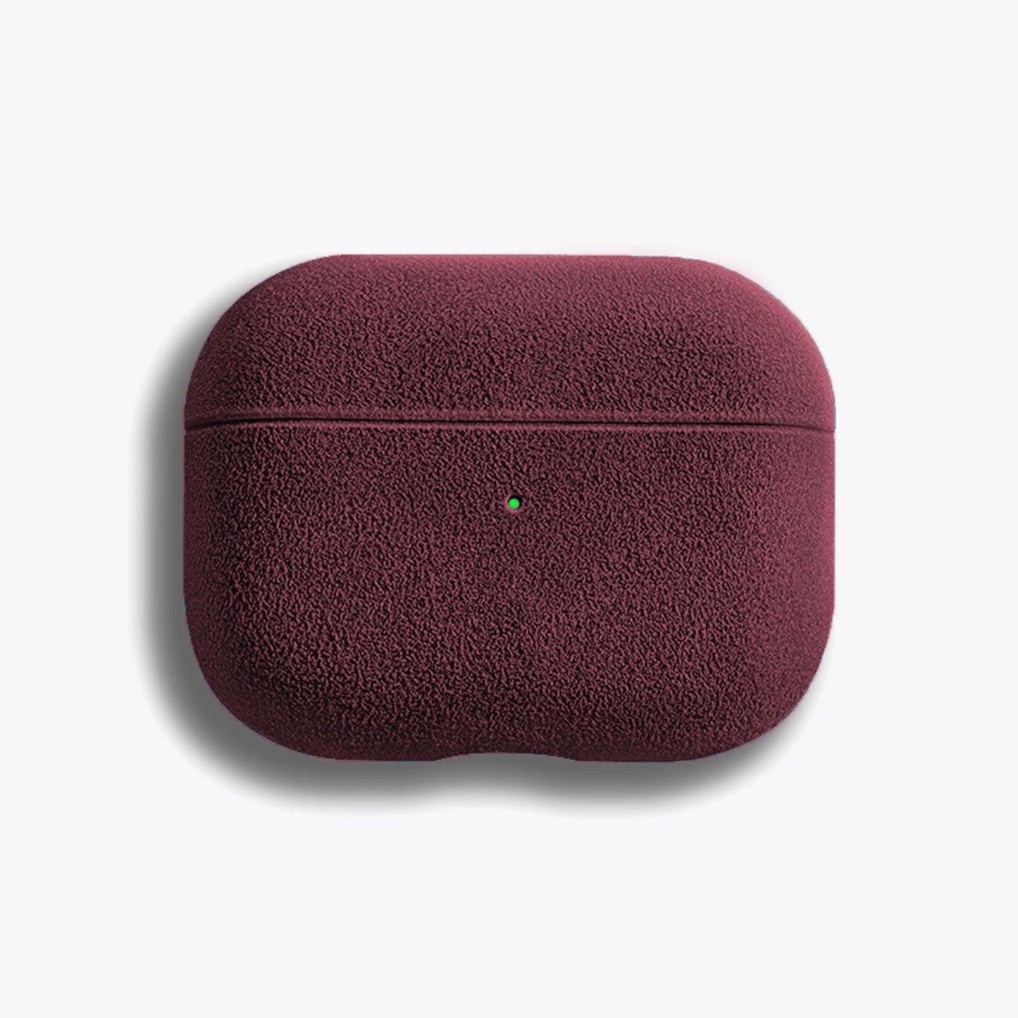 Alcantara Suede Leather iPhone Case and Accessories Collection - The AirPods Pro Case - Bordeaux - Luriax