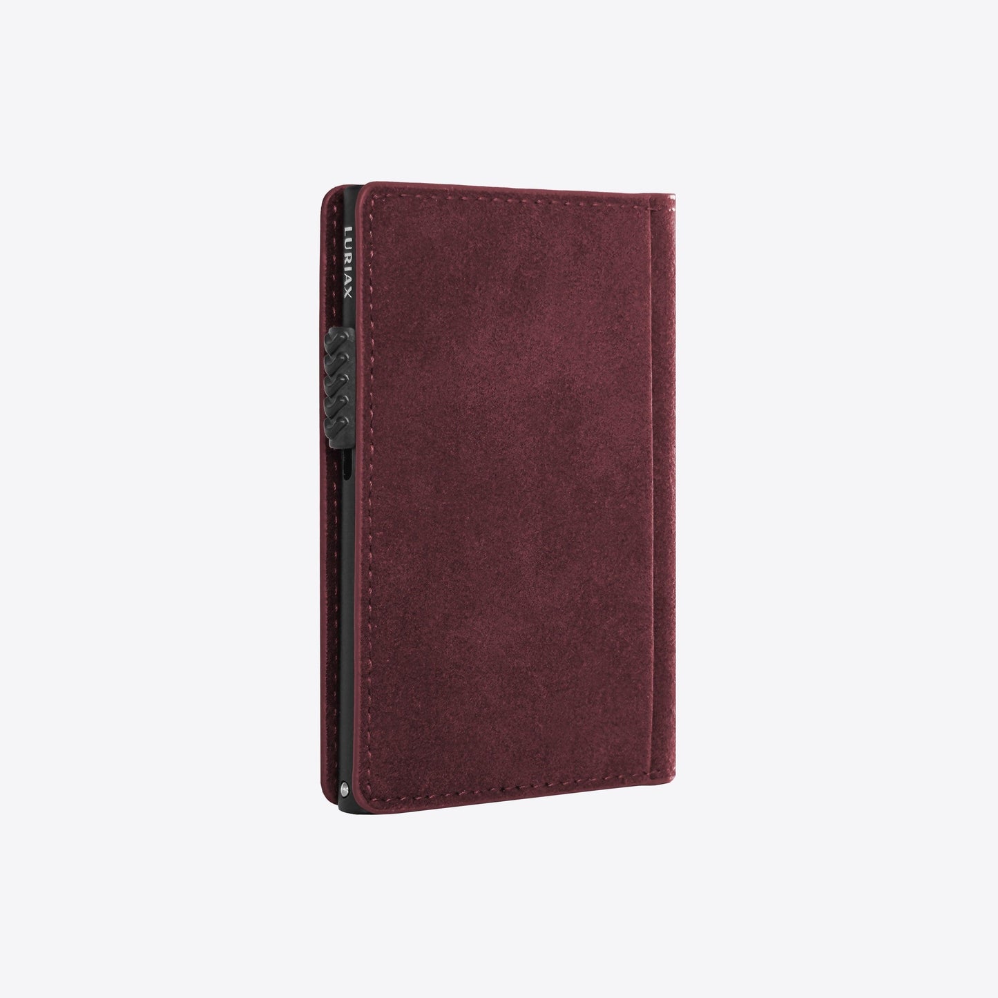 Alcantara Suede Leather iPhone Case and Accessories Collection - The Bifold Cardholder - Bordeaux - Luriax