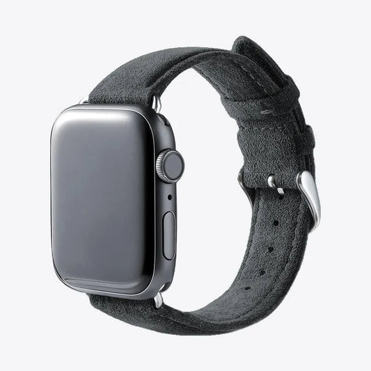 Luriax Classic Alcantara Band in Charcoal Black