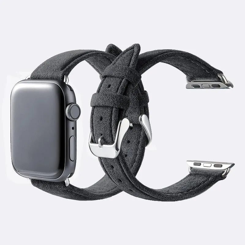 Luriax Classic Alcantara Band in Charcoal Black