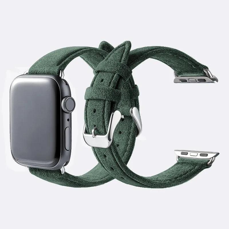 Luriax Classic Alcantara Band in Midnight Green