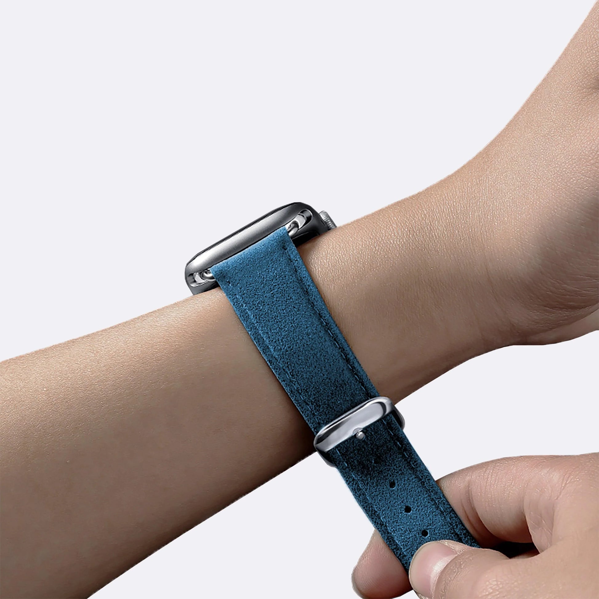 Luriax Classic Alcantara Band in Prussian Blue